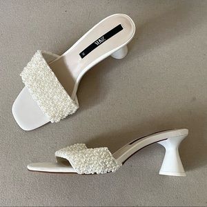 Zara Pearl Heels